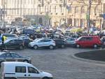 The automaidan gathered for a rally near the building of the government of Ukraine
