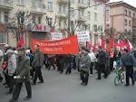 A festive procession of the Communist party began in the capital of Russia
