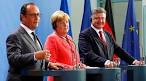Poroshenko, Merkel and Hollande will make a statement after the meeting
