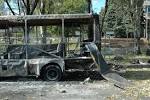 The projectile hit the stop in Donetsk, died 8 people
