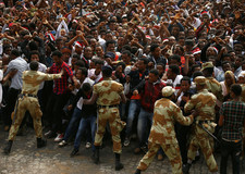 In Ethiopia declared a state of emergency because of the protests