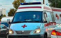 In Tyva van with children had an accident