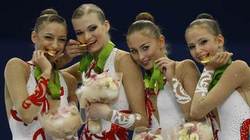 Russian rhythmic gymnasts win team gold at world championships