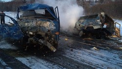 On the highway Yuzhno-Sakhalinsk - Okha was a terrible accident