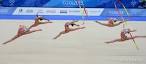 Russian gymnasts won the group competition at the Universiade
