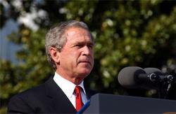 Bush prohibited democrates to "rewrite history" of war in Iraq