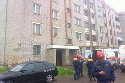 In Yaroslavl struck the facade of the residential building