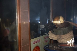 In Kazan have set fire to the pavilion fast-food
