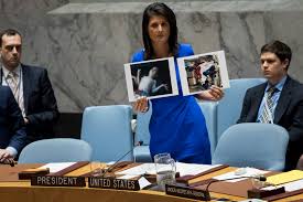 Haley spoke about the timing of the response to the "chemical attack" in the Syrian Arab Republic
