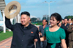Kim Jong-UN has ceased to hide wife