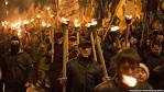 Kiev nationalists staged a torchlight procession (video)
