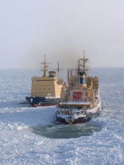 Russian icebreakers continue rescue efforts in Okhotsk Sea