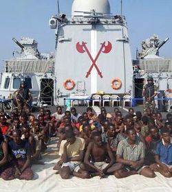 Indian Navy seizes 61 pirates in Arabian Sea