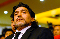 Diego Maradona was admitted to the hospital