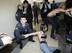 FEMEN activists undressed at a polling station in the capital of Russia
