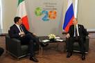 Putin and Renzi expressed concern about the situation in the South-East of Ukraine
