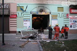 In Sumy burned down the office of the Ukrainian party "Svoboda"