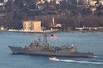 Ships of the U.S. Navy and Romania held anti-aircraft gunfire in the Black sea
