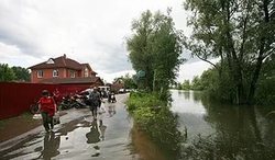 To the South of Russia was lashed by cyclones