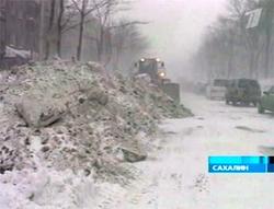 Cyclone broke transport communication with Sakhalin