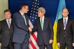 Poroshenko came to the United States, began his meeting with Secretary of state Kerry
