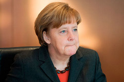 Merkel has called for dialogue with Moscow