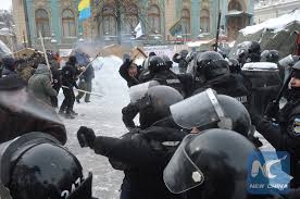 In front of the Parliament in Kiev clashes
