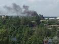 The outskirts of Donetsk fired install Hurricane cassette shells
