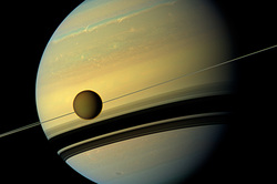 On a moon of Saturn discovered life