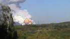 Near plant himseli in Donetsk was a powerful explosion
