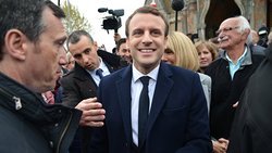 In the first round of France defeated Emmanuel macron