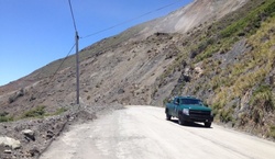 In California the landslide hit part of the Pacific motorway