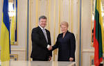 Poroshenko and Grybauskaite signed a plan of cooperation between countries
