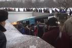In Moscow the bus crashed into the crowd and entered the underground passage