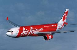 The liner airline AirAsia X was in a severe turbulence
