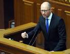 Yatseniuk said that he had resigned in protest against the decisions Happy
