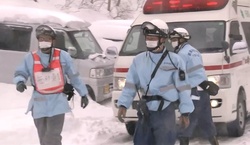 In Japan there are 8 students who got under an avalanche
