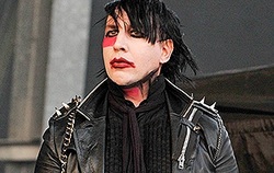 Marilyn Manson were pelted with eggs in Russia