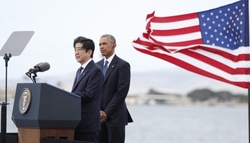 Abe made a historic visit to pearl Harbor