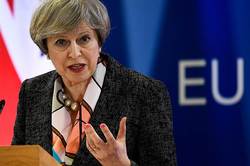Theresa may signed the letter to the EU on the launch of the "Breccia"