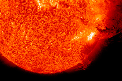 A super flare on the sun will destroy the Earth