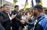 Saakashvili has threatened not to let Poroshenko to work