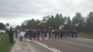 In the Lviv region the miners have blocked the international highway