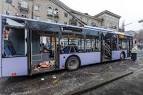 In Donetsk, the trolley came under artillery fire
