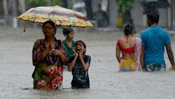 In India due to the flooding killed 5 people