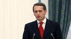 Naryshkin: Russia is looking for any opportunity to have an equal dialogue with the West
