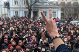 Supporters of Saakashvili called Poroshenko on the Maidan for a public resignation