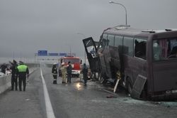 In the accident on the highway Khanty-Mansiysk - Tyumen killed 12 people