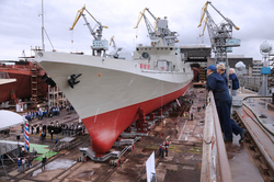 The newest frigate the "Admiral Makarov" completes test