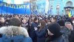 Activists of the "credit Maidan" blocked the street in Central Kiev
